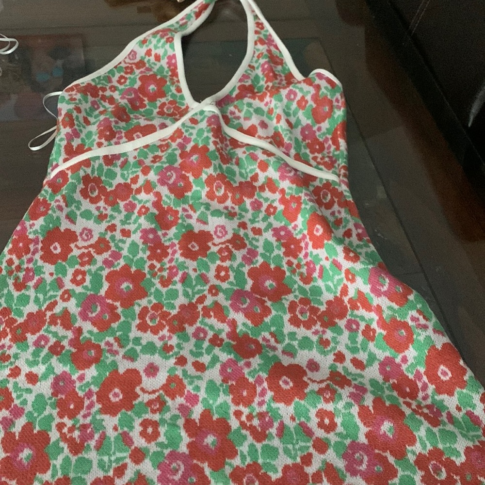 Cute flower halter dress